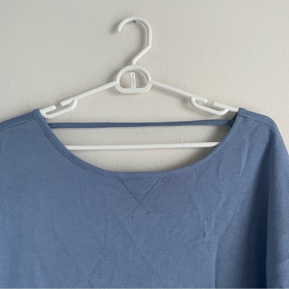 Sweaty Betty After Class Sweatshirt blue long sleeve exercise shirt - Picture 4 of 9